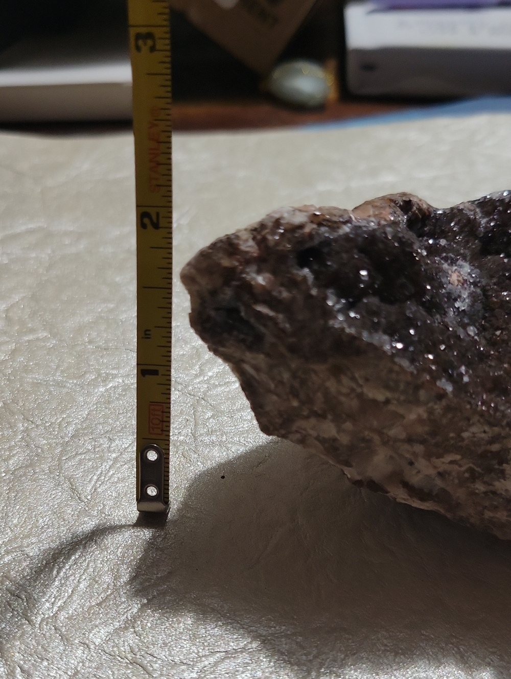 Dark Brown Sugar Druzy Chalcedony Geode Crystal - Picture 5 of 5